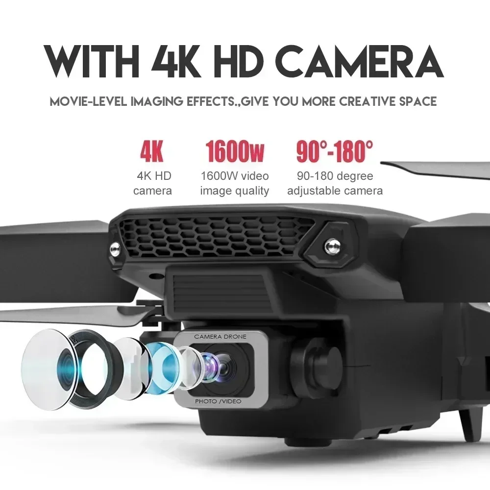 E88 Pro WIFI FPV Drone Wide An - Drone Camera Professional recension och pris